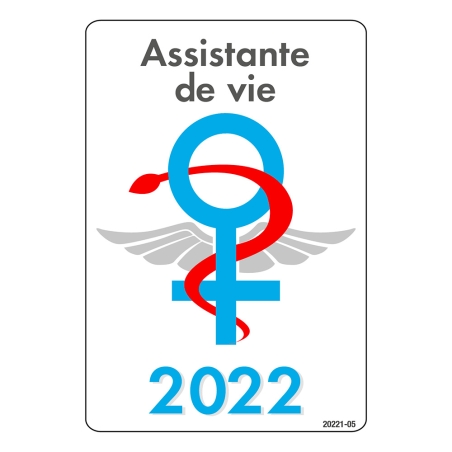 Caducée 2022 signe femme Assistante de vie 