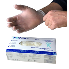 GANT D'EXAMEN VINYLE NON POUDRE par 10 boites