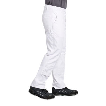 Pantalon bleu de travail avec poches genoux PBV 100% Coton