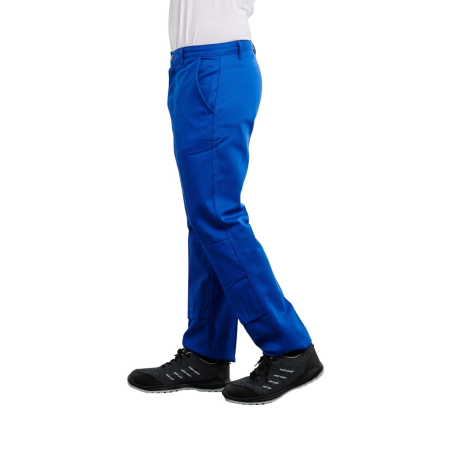 Achat Pantalon bleu de travail homme bugatti en coton pas cher - db