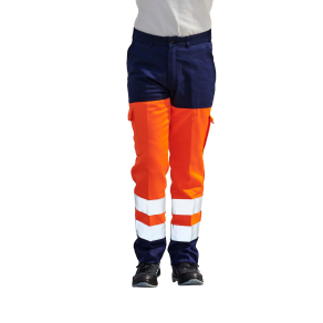 Pantalon de Travail Haute Visibilité EN20471 - Gris et Orange