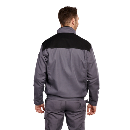 Veste de travail gris noir Coton/polyester 60/40 310 gr/m²
