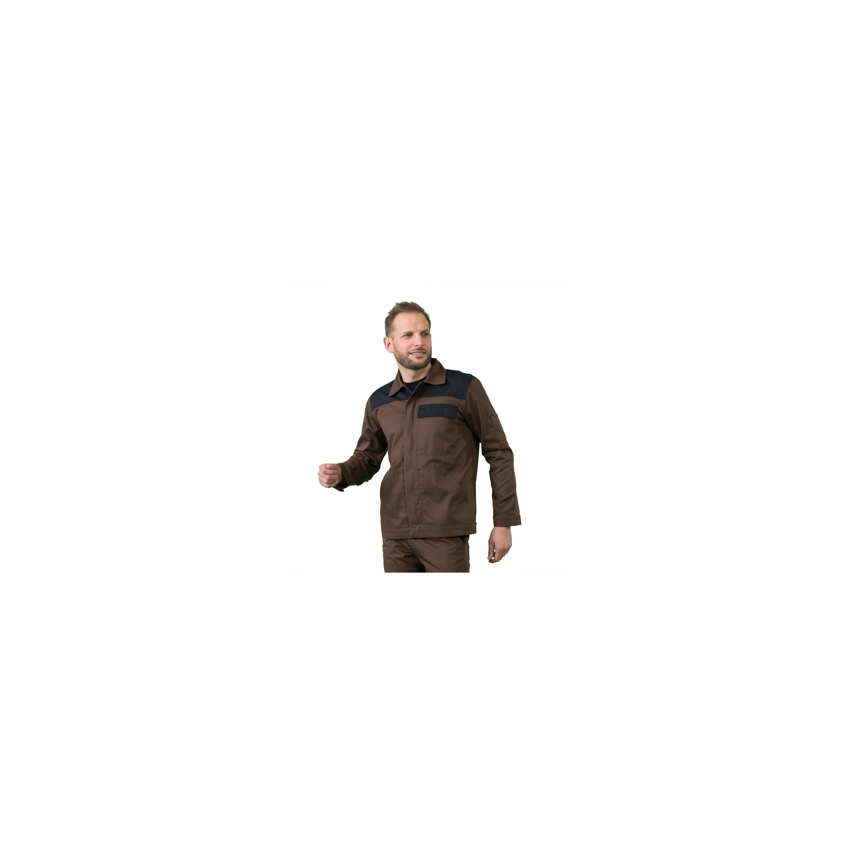 Veste Forestiere Lin Marron Capel Grande Taille homme grande taille