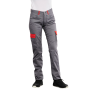 Pantalon de travail Gris et rouge