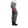 Pantalon de travail Gris et rouge