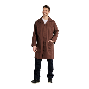 Blouse de travail professionnel 65P/35C Marron Chocolat