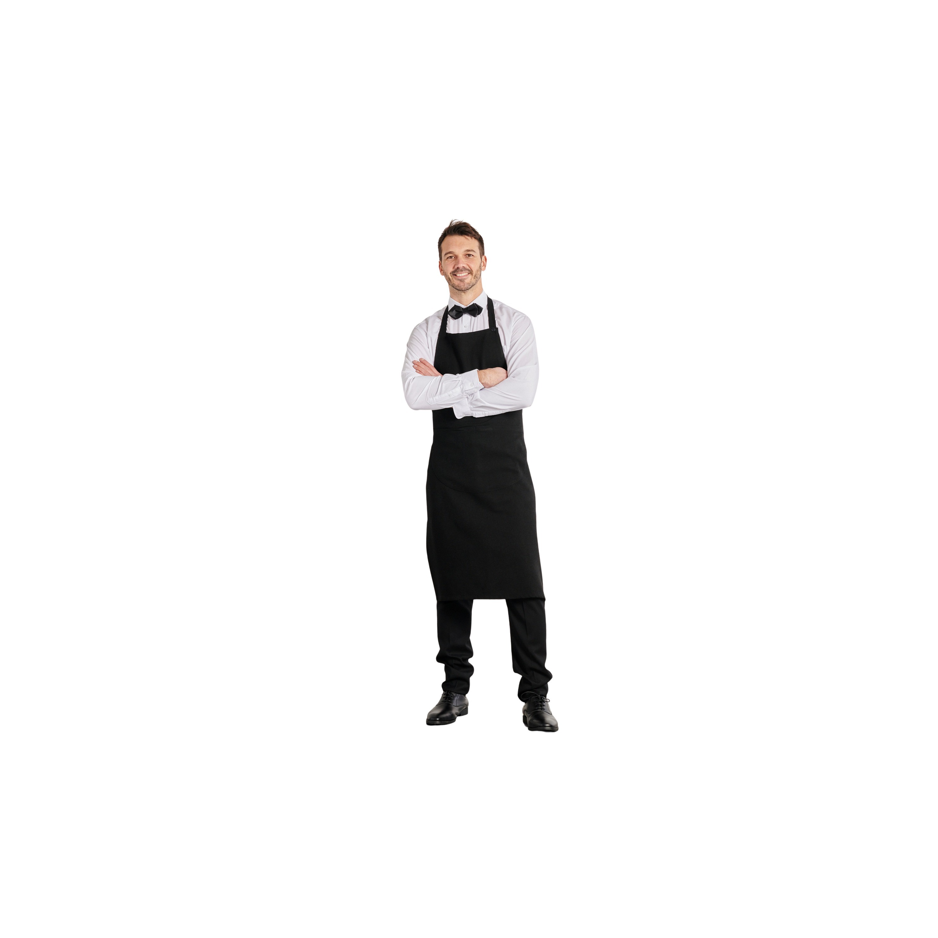 Tablier De Cuisine Noir Imperméable Velicber - 2 Pièces Avec Poche - Profesionnel Chef