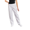 Pantalon medical Blanc infirmiere estheticienne cuisine 100 % coton made in France