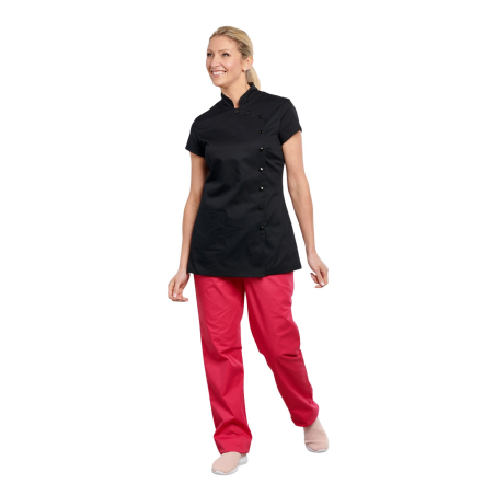 blouse estheticienne Noire blouse infirmière noire