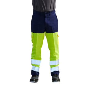 PANTALON Haute visibilite EN20471 MARINE/JAUNE