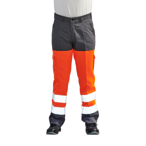 Pantalon Haute visibilité Tissu fluorescent : 80 % Polyester 20% Coton +/- 280 gr/m2