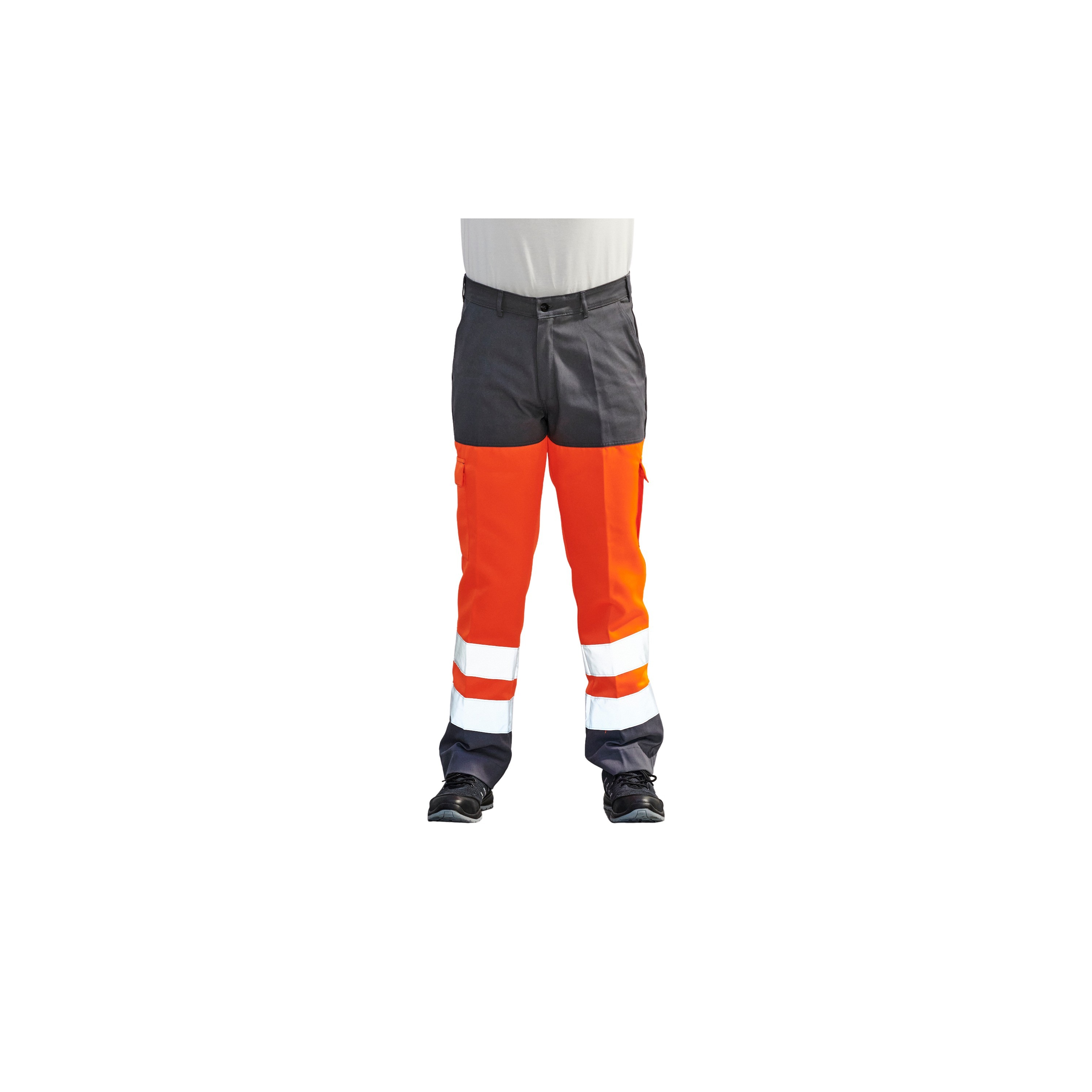 Pantalon De Travail Haute Visibilité Homme HASHOOB - Poches Multiples Et Protection Renforcée