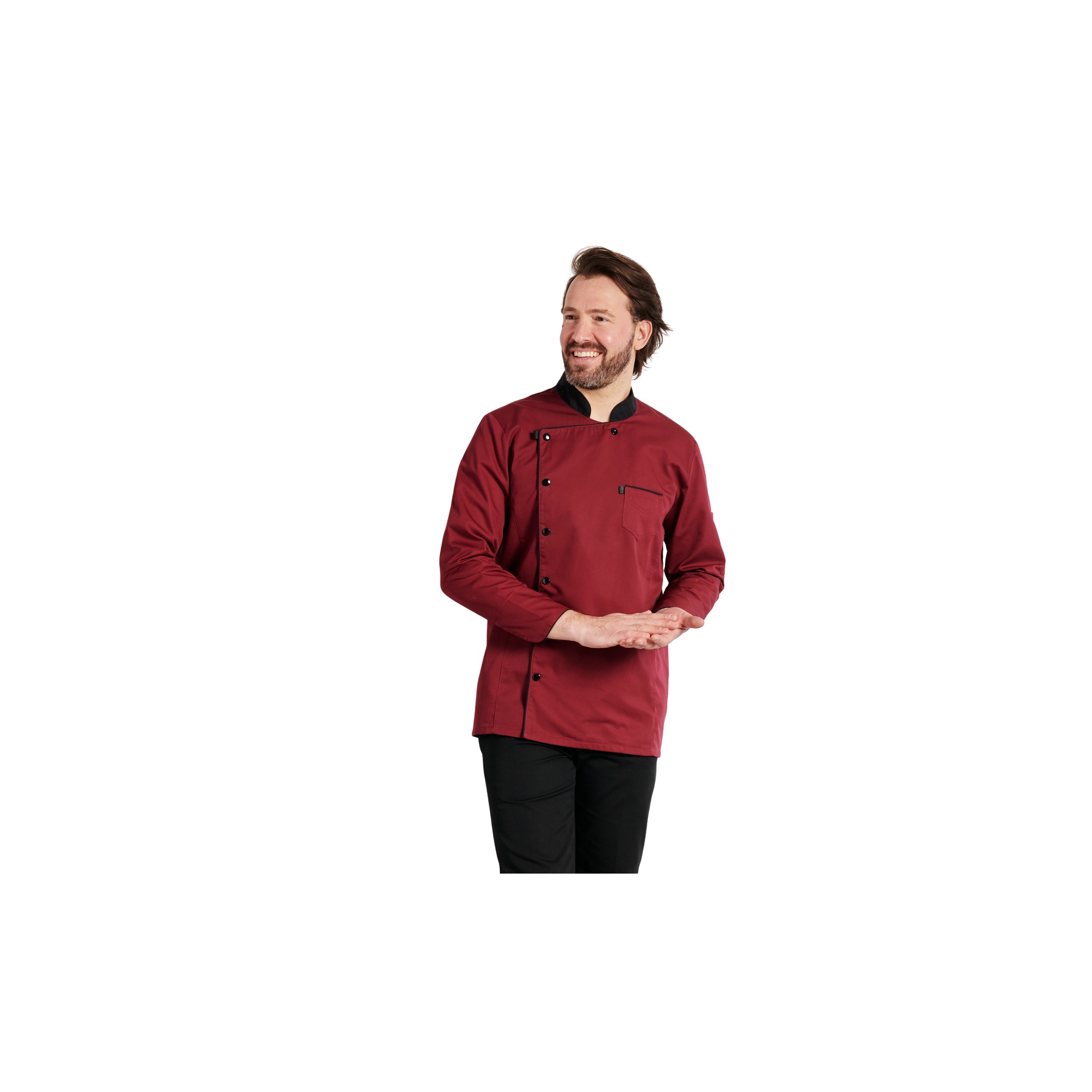 Veste De Cuisine Blanches Manches Courtes Avec Maille Respirantes