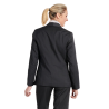 Veste de tailleur femme gris qualité professionnelle pour uniforme restauration hôtesse