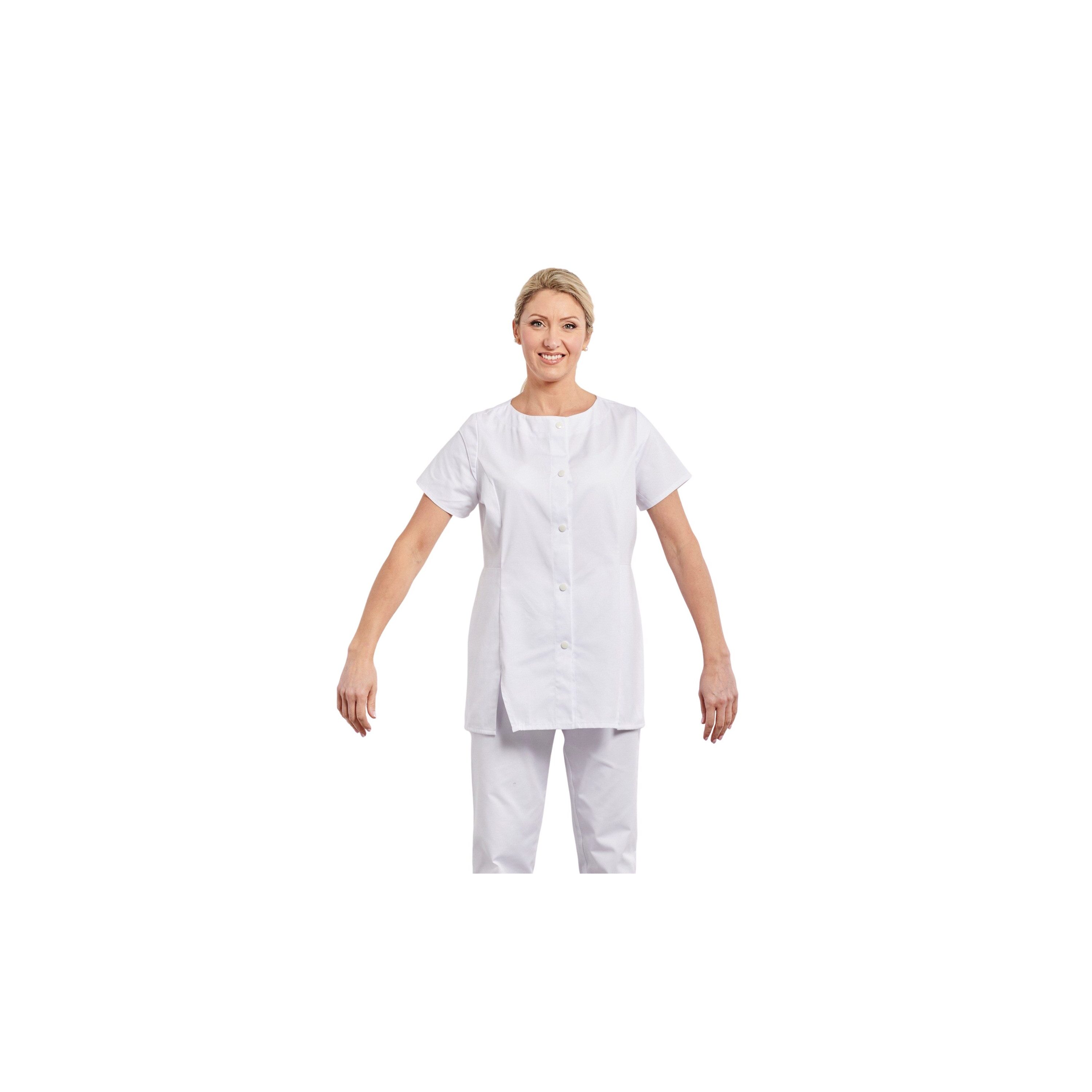 Tunique Marilù Blanche Et Beige Taille M - Neuve Avec étiquettes (prix Original 149€)