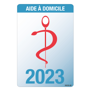 ASSISTANTE DE VIE A Domicile Caducee 9Cm Autocollants Sticker