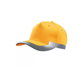 Casquette 5 panneaux Fluorescent Orange