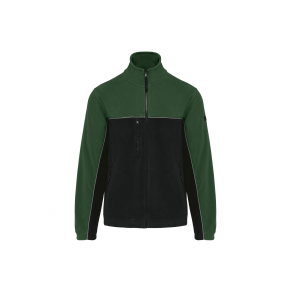 Veste micropolaire bicolore Black / ForestGreen