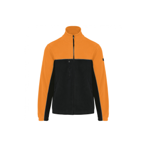 Veste micropolaire bicolore Black / Orange