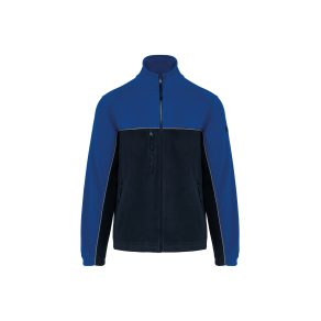 Veste micropolaire bicolore Navy / Royal Blue