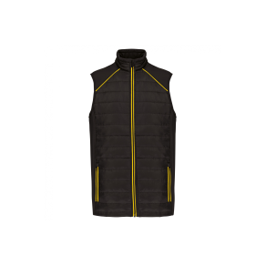 Bodywarmer bi-matière Black / Yellow