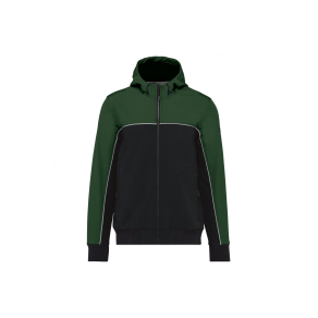 Veste softshell 3 couches bicolore Black / Forest Green