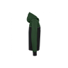 Veste softshell 3 couches bicolore Black / Forest Green