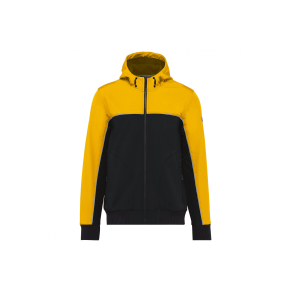 Veste softshell 3 couches bicolore Black / Yellow