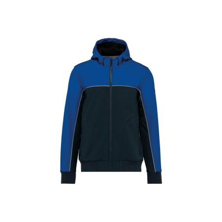 Veste softshell 3 couches bicolore Navy / Royal Blue