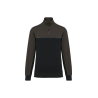 Sweat-shirt col zippé Black / Dark Grey