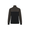 Sweat-shirt col zippé Black / Dark Grey