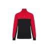 Sweat-shirt col zippé Black / Red