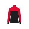 Sweat-shirt col zippé Black / Red