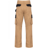 Pantalon de travail bicolore Camel / Black