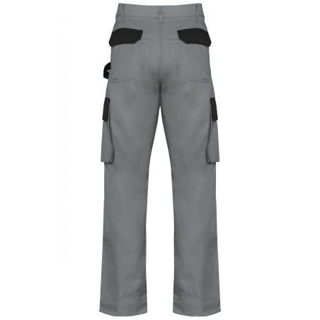 Pantalon de travail bicolore Silver / Black