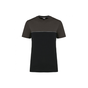 T-shirt bicolore MC unisexe écoresponsable