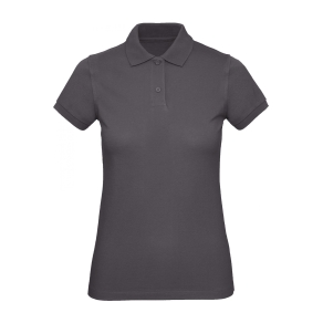 Polo Coton bio femme Dark Grey