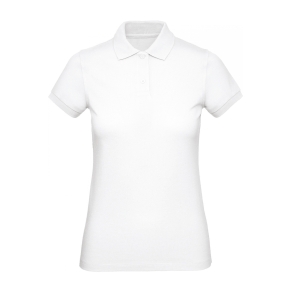 Polo Coton bio femme WHITE