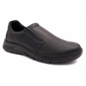 Basket noir en cuir