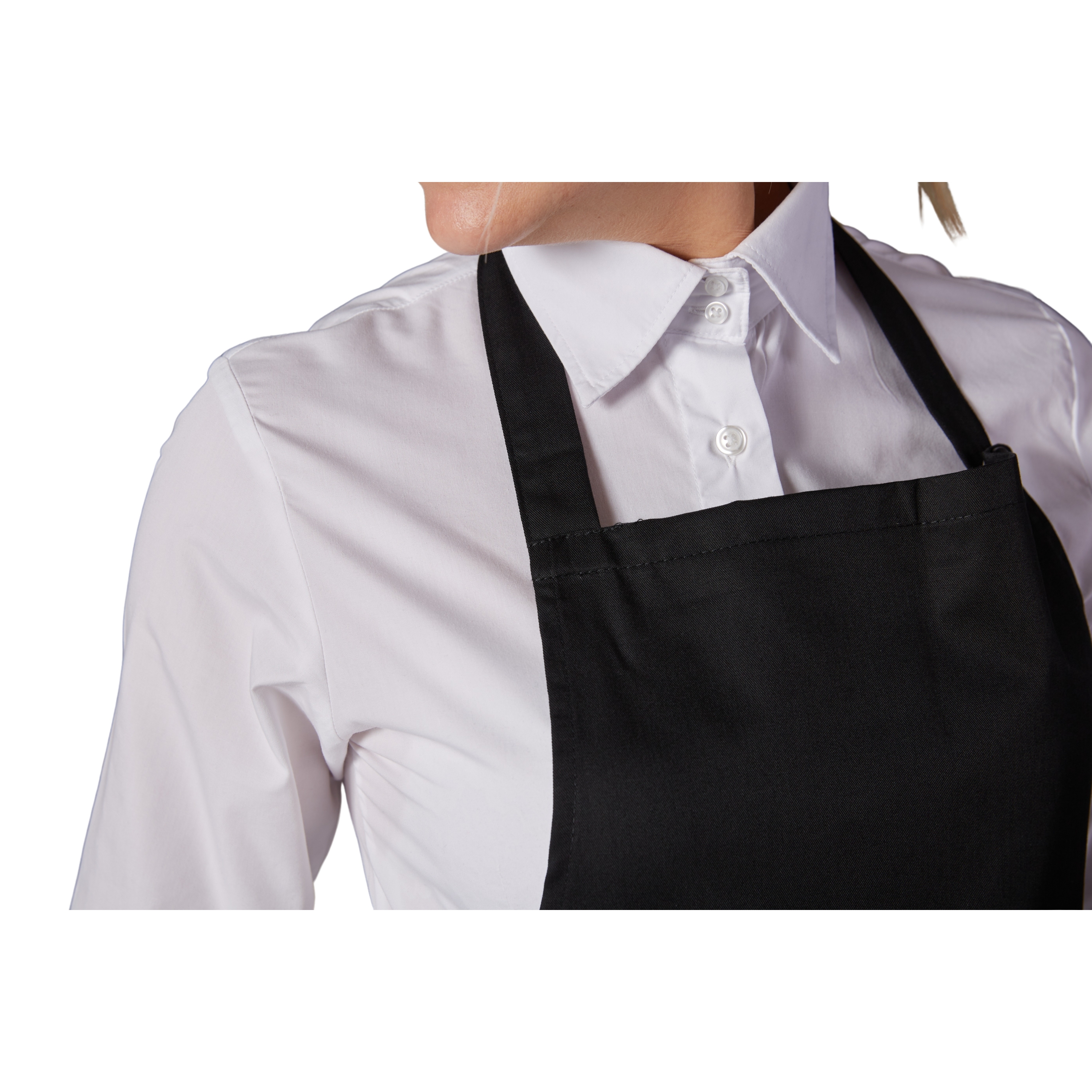 Tablier de cuisine professionnel noir BIO 100% coton mixte serveur hôtel  restauration cuisine, VPSM27