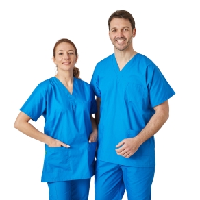 Tunique médicale Bleu dentiste vétérinaire