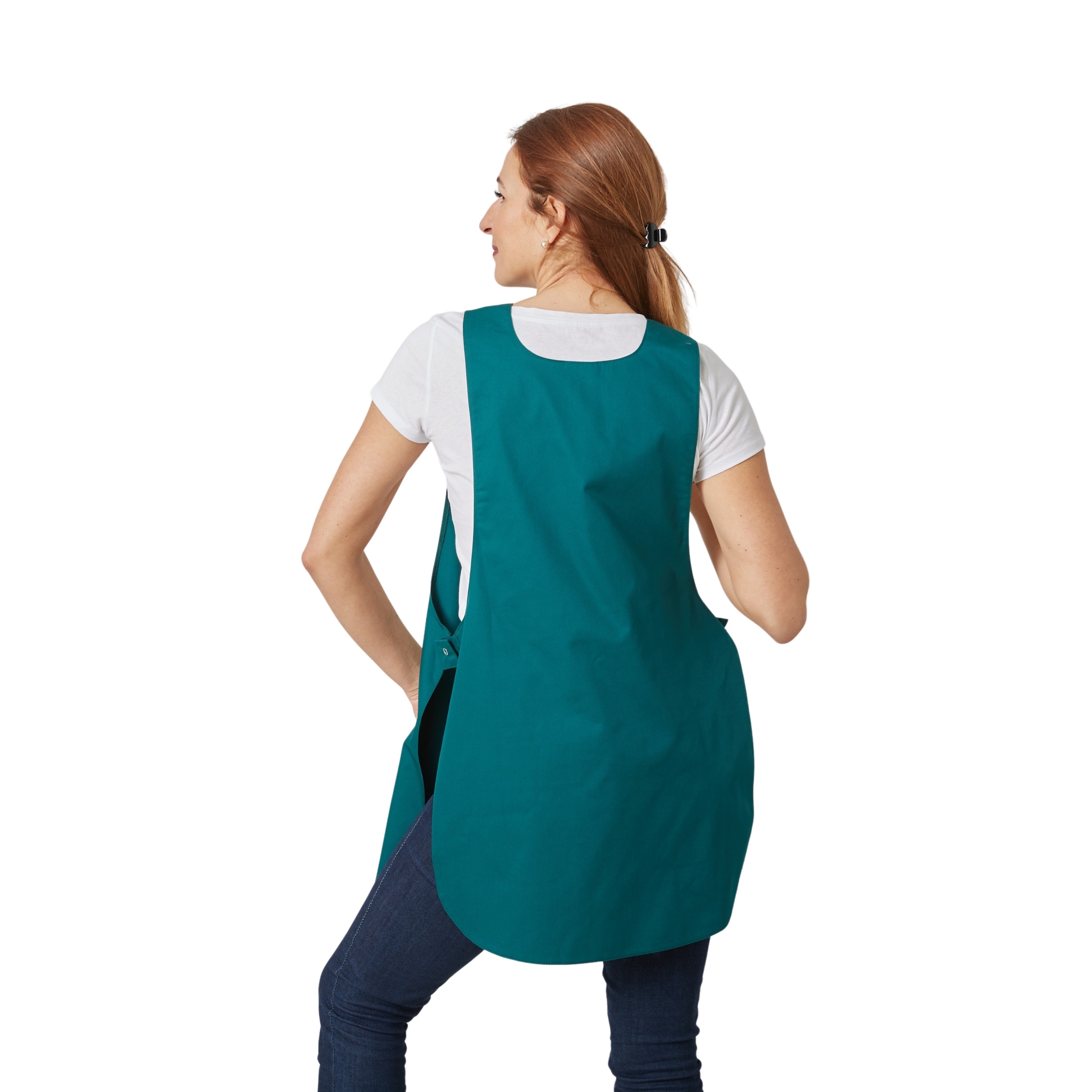 Chasuble Tablier Blouse Professionnel Blanche Femme Aide A Domicile Médical Auxiliaire De Vie Infirmier | VPSF14 | L