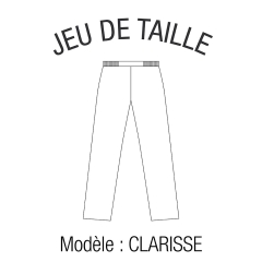 Jeux de taille Pantalon Femme Clarisse