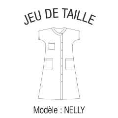 Jexu de taille blouse médicale Nelly