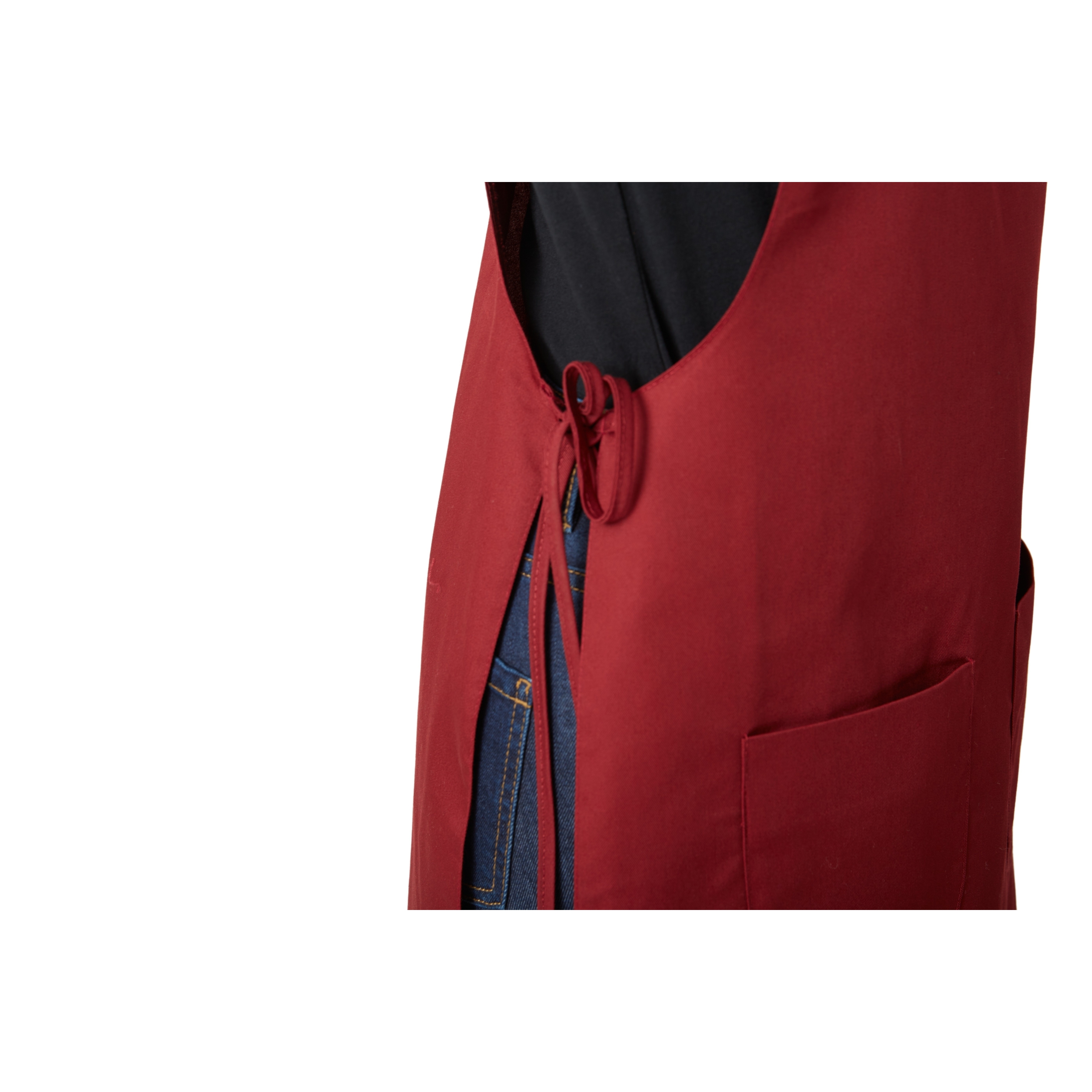 Nanxson Tablier pour femmes Plaine Large Pocket Side Fastening Tablier rouge bleu royal avec profondes, blouse avec attaches latérales pour CF3137( bleu-1, Taille unique