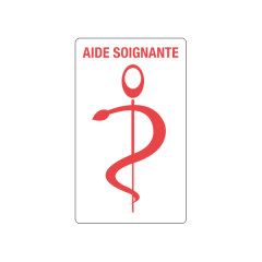  SC ® - Sticker/Autocollant - Caducée Aide Soignante