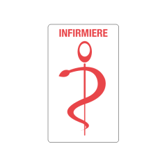 Badge identification de fonction Infirmier