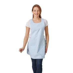 Blouse Tablier chasuble lien rayé bleu