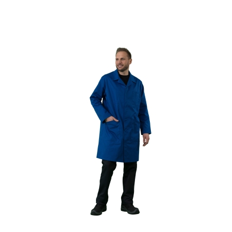 Blouse de travail bleu Poly Coton Blouse atelier