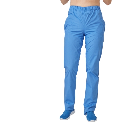Pantalon médical avec poches popeline 65/35 Blue Majo 804